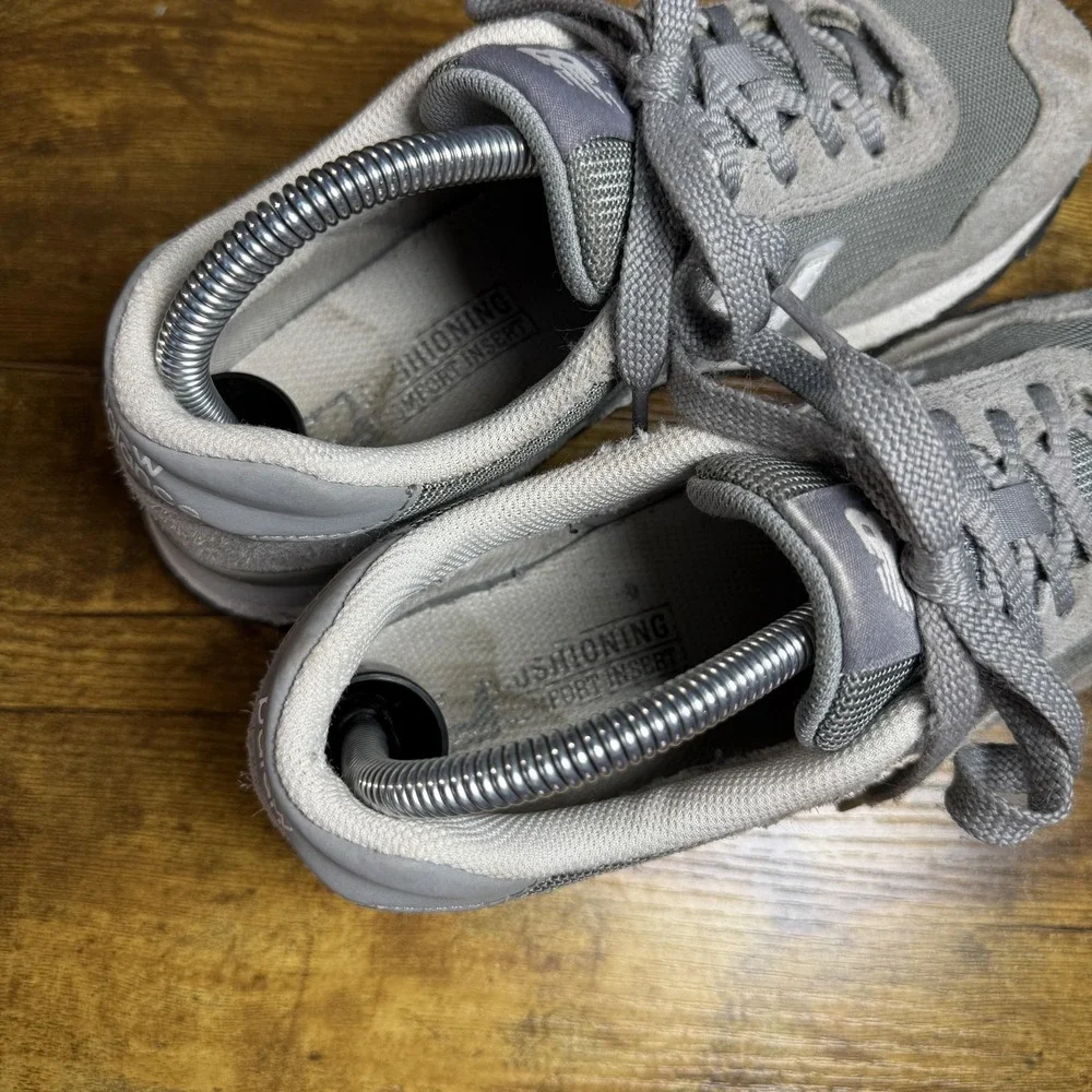 New Balance 515 WL515GRY Grey Suede Mesh Lifestyle Sneakers Womens 8.5‎